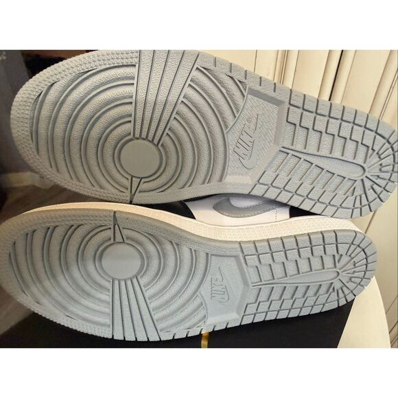 Air Jordan 1 Women's Low Top Mesh Sneaker Shoes Breathe Triple White Size 10 - Picture 4 of 10